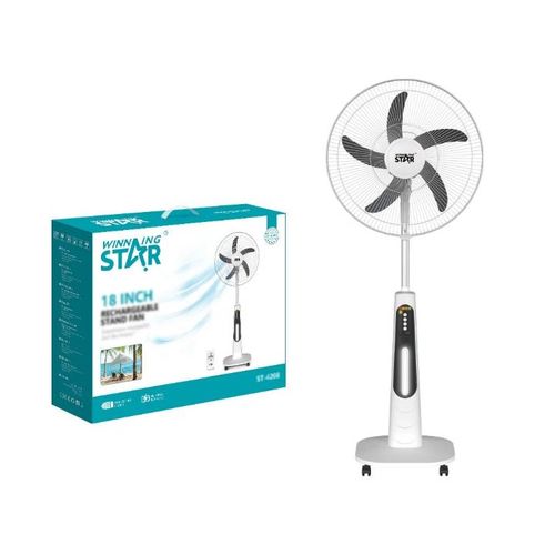 ventilateur rechargeable st 4208 de 18 pouces avec télécommande facile à déplacer pour usage domestique