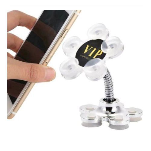 Support De Téléphone Portable à 360 Degrés Rotatif En Métal Fleur