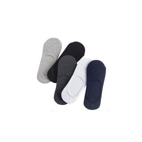 Lot de 5 Paires Chaussettes Courte Cheville Coton Antidérapant Respirant Invisible