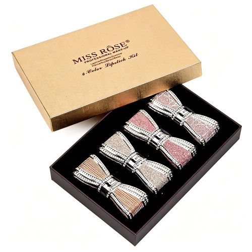 Lot de 4 Rouges à Lèvres 4 Teintes Hydratants Onctueux No.2