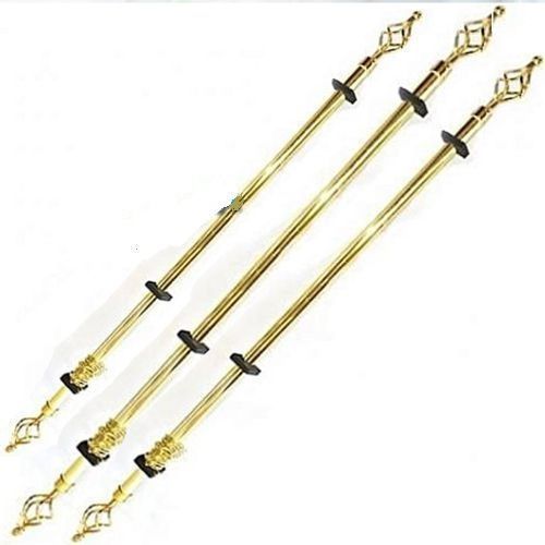 Trois Tringles à Rideaux De 1m Extensible à 2 Mètre - Or