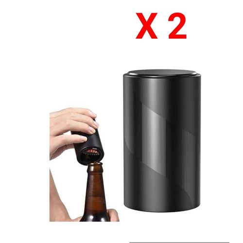 Décapsuleur à Pression Magnétique Automatique Ouvre Bouteille Push-Pull lot de 2