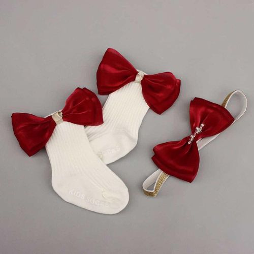 ACCESSOIRES BÉBÉ – BARETTE+CHAUSSETTE