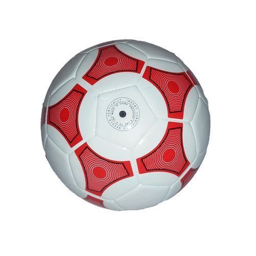 Ballon De Football Résistent (5) - Blanc/Rouge