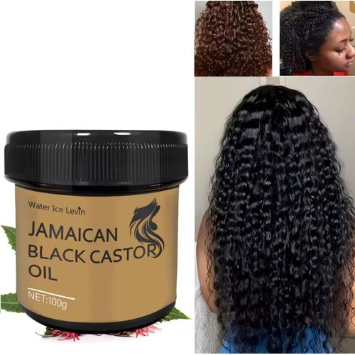 Baume Capillaire à l’Huile de Ricin Noir - Soin et Entretien des Cheveux - 100g