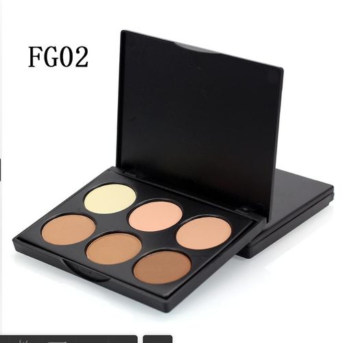Palette de Contour et Correcteur Crème 6 Teintes, Palette Maquillage Sculptant Visage avec Miroir Intégré, Longue Tenue
