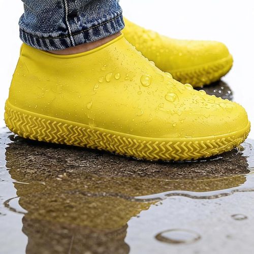 Protège Chaussures - Couvre Chaussures en Silicone Elastique, Imperméable, Anti Dérapant et Anti Pluie, Haute Résistance (Pointures 40 à 45)