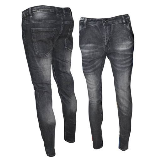 Pantalon Jeans à Design Homme - Noir
