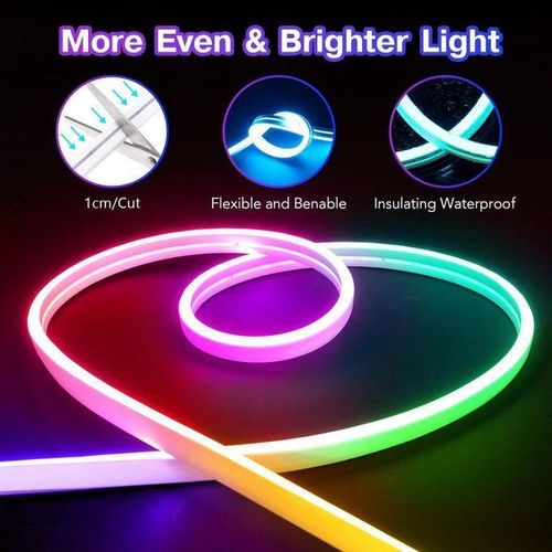 Chic Bande néon LED de 10 mètres, a plusieurs couleurs ABS