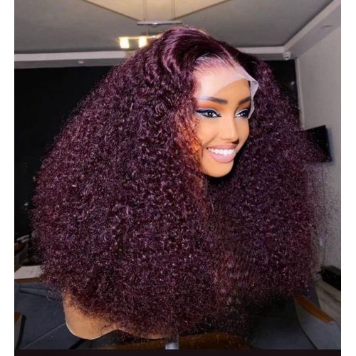 Perruque Pour Femme - Pixie vietnamienne taille 26 couleur rouge bordeaux