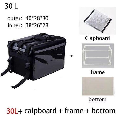 Sac isotherme extra large de 30 L pour voiture, sac isotherme pour déjeuner, pizza, livraison de produits frais, sac de réfrigérateur