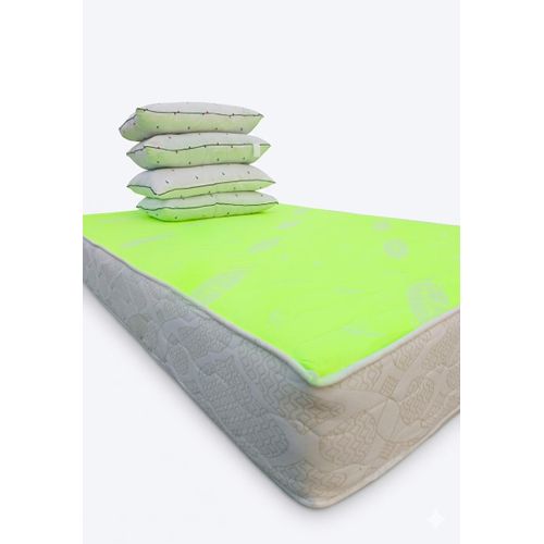Matelas médico-dorsal 2 places ep24 ph10 + lot de 4 oreillers
