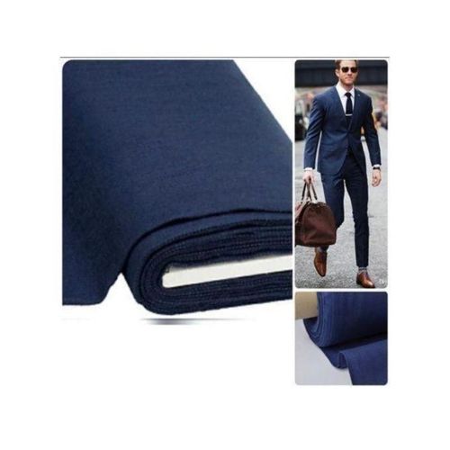 Tissu originale pour costume complet homme Bleu Nuit ( veste + pantalon), 3 mètres