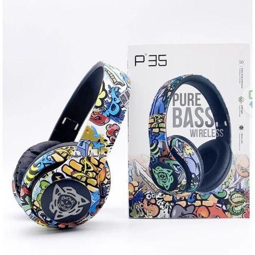 Ecouteur P35 - Casque Bluetooth Audio Sans Fil Pliable