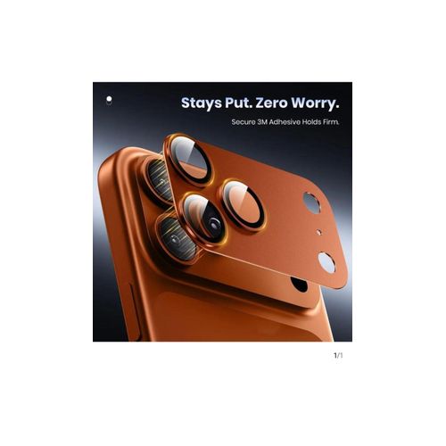 Antichoc caméra IPhone 17 pro Max orange