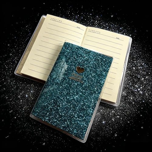 Carnet de Notes & de Journal, Cahier A7 Poche Scintillant Protégé