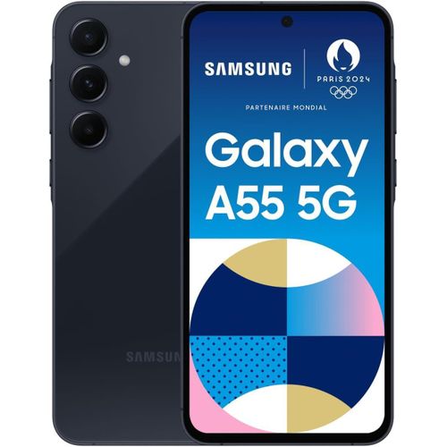 Galaxy A55 5G*6.6 Pouces* (256GB-8GB RAM) Bleu-5000mAh-50mpx triple