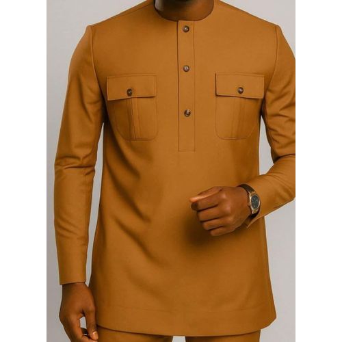 Ensemble Tunique Homme Manches Longues Tissu qualité Vital Supérieur