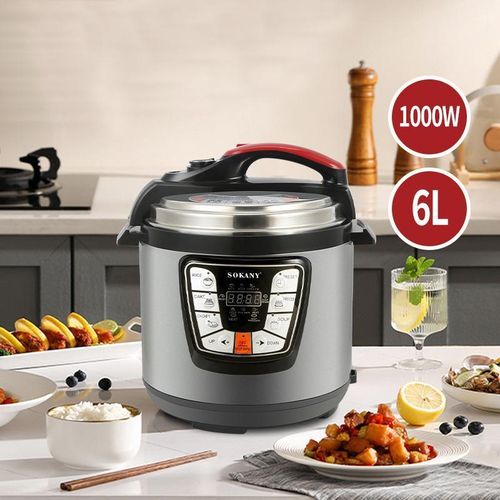 Autocuiseur Électrique SK-2401 - Robot Multicuiseur Intelligent 6L, 1000W, Écran Tactile Programmable pour Riz, Viande, Soupe et Gâteaux