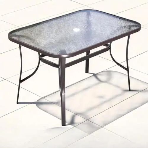 Table Vitrée/marron 1,20m