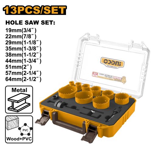 COFFRET DE SCIES TREPAN BI-METAL 13pcs AKH0132