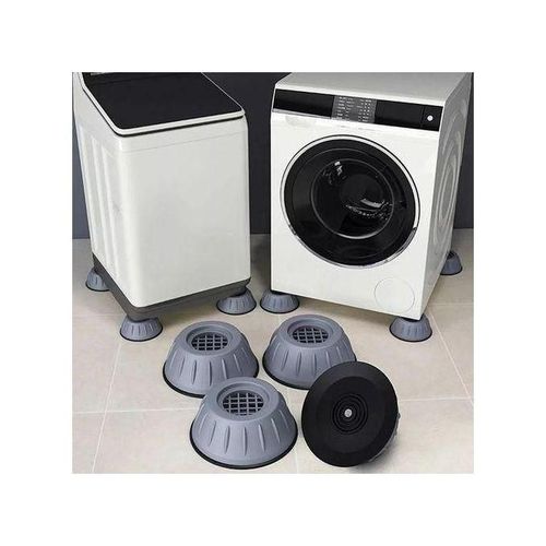 Lot De 4 Patins Anti Vibration Pour Machine à Laver, Tapis Pieds Caoutchouc Antidérapant Amortisseur De Vibrations Universel Anti Bruit Tampons Coussinets Pour Lave Linge, Sèche-linge, Meubles.