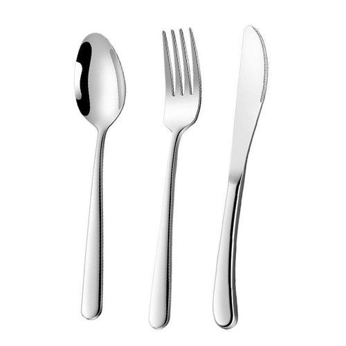 Stainless Steel Tableware, Spec: 304 No. 1 Fork+304 No. 1 Pointed Spoon+420 Knife