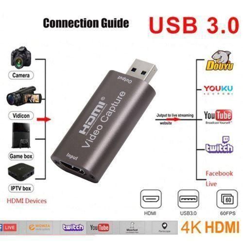 Carte de capture vidéo Mini Hd 4K 60Hz Hdmi Usb 3.0