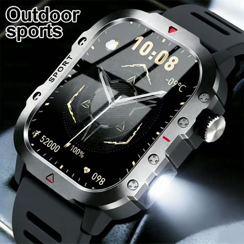 2.19 montres intelligentes pour lampe de poche imperméable sport extérieur tracker Bluetooth appel Smartwatch