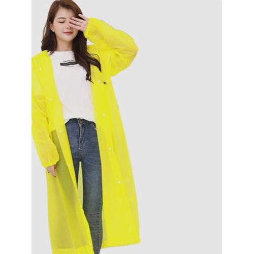 Imperméable Long Unisexe avec Capuche – Protection Légère et Pratique