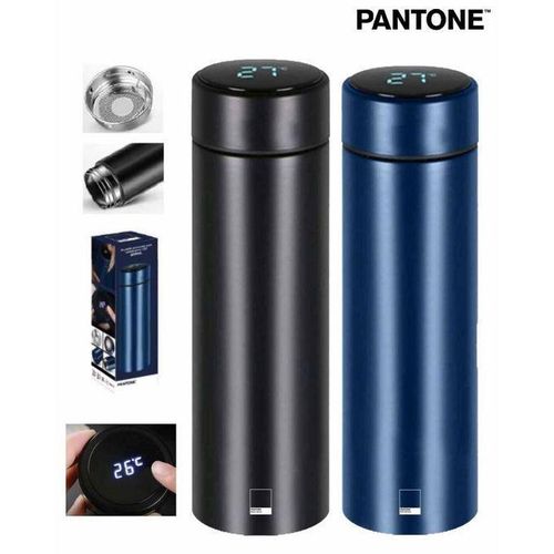 Kit De 2 Thermos Isotherme Portable Intelligent - Indicateur De Température LED - 500ml