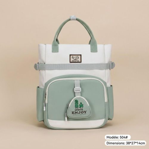 Sac à dos d'école primaire Motif dessin animé, multicolore, pour les enfants CP