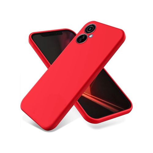 Coque En Silicone Compatible Tecno Camon 19 Avec Antichoc Offert - ROUGE
