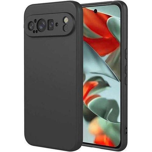 Coque En Silicone Google Pixel 9 Pro Xl + 1 Antichoc 5D - Noir