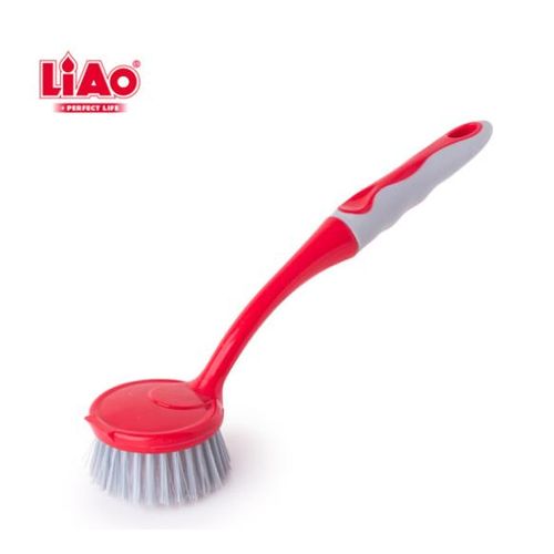 Brosse de Cuisine Multi-Usages Premium – Manche Long Ergonomique Soft-Grip – Poils Robustes Haute Densité – Idéale Vaisselle, Éviers & Plans de Travail – Qualité "Perfect Life