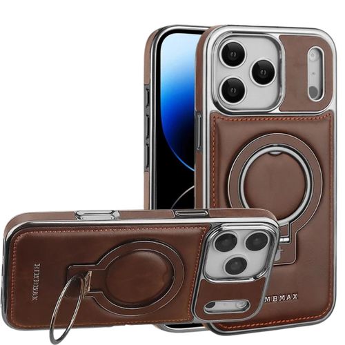 Coque iphone 17 pro max marron rim