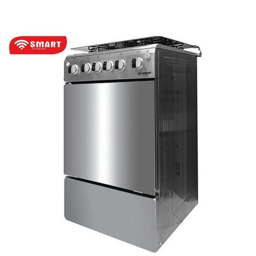 Cuisinière - Gaz 4 Feux Avec Four - Allumage Automatique - STC-5050I - 50 X 50 Cm - Inox - Garantie 24 Mois