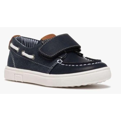 Chaussures Bateau Garçon Bi - Matière à Scratch GÉMO Bleu