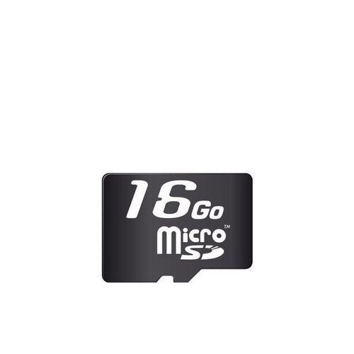 Carte Mémoire Compatible Micro SD - 16 Go - Noir