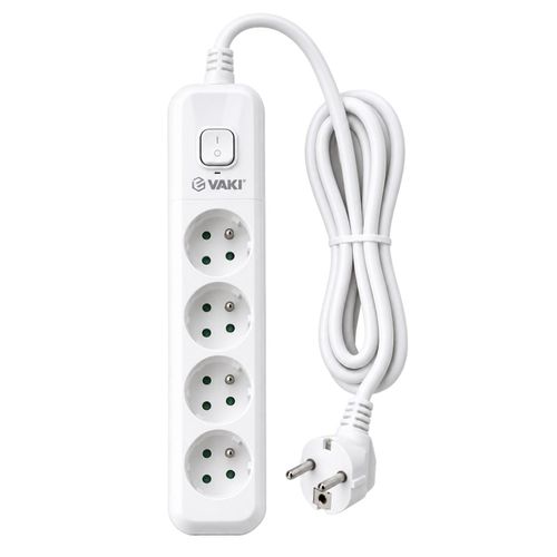 Multiprise électrique YAKI – 4 prises avec interrupteur