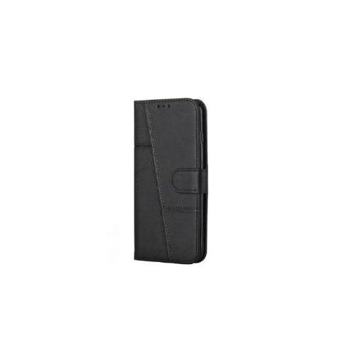 Etui à Rabat En Cuir Compatible Pour Samsung Galaxy A16 - Noir