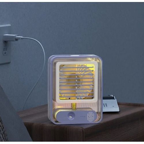Climatiseur Portable Par évaporation Avec Pulvérisation Refroidisseur D'air Personnel Sans Fil Humidificateur Disponible En Fonction De La Couleur