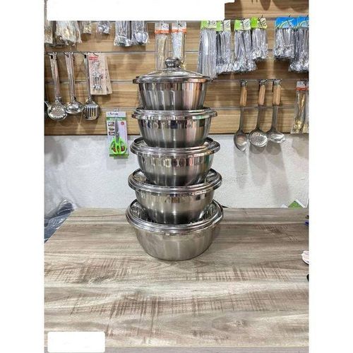 Best SOUPIERE EN INOX DE 5 LOT ET FERMETURE VITRE
