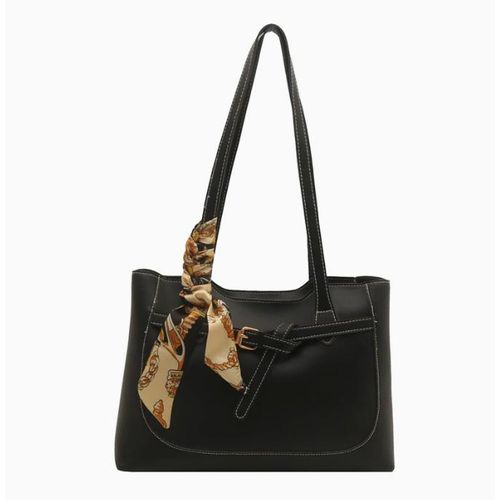 Sacs à main pour femmes, tendance sac à épaule pour filles, sac à dos noir, sac porté main simple de grande capacité pour femmes