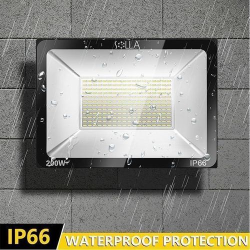 Super Lumineux Projecteur LED 200 W, équivalent à 1060 W, éclairage De Sécurité Extérieur