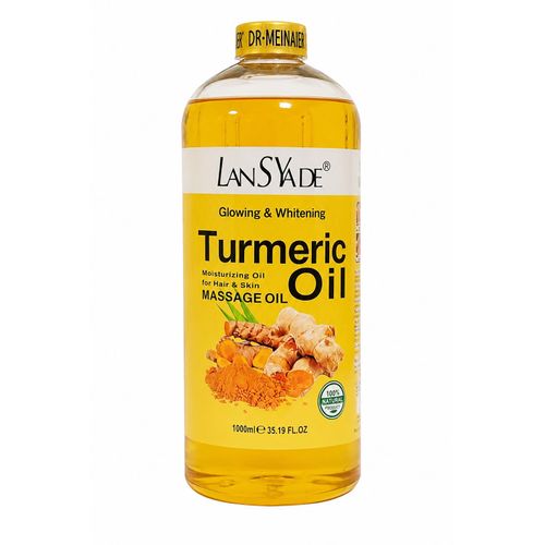 Huile Naturelle Hydratante pour Corps, Visage, Cheveux et Massage - Lansyade Turmeric Oil 1000 ml