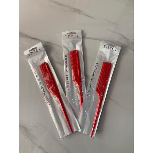 Peigne Cheveux Lot De 3 Pcs - Rouge