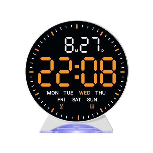 Horloge LED Multifonction - Calendrier & Mémoire - Design Moderne