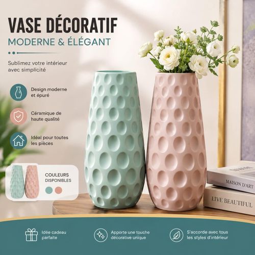 Ensemble de 2 Vases Décoratifs Modernes
