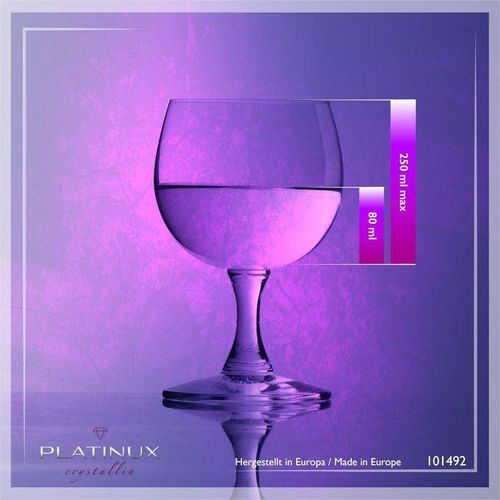 Lot de 6 petits verres à vin 250 ml - En verre Crystalline